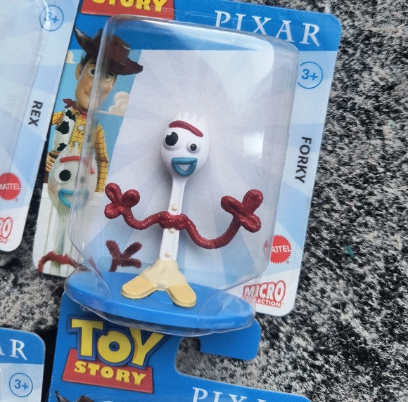 Toy Story Disney Pixar Figures Set Of 4 Rex Buzz Bo Beep Forky Collection New - Picture 3 of 5